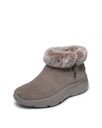 Skechers Taupe On The Go Encore Snow Capped Boots - Wide Fit (E)