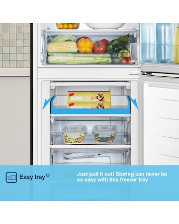 Fridgemaster MC55240E 174cm 50/50 Fridge Freezer White
