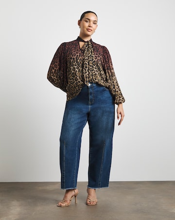 Joanna Hope Chiffon Tie neck Blouse