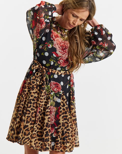 New In - Georgette Godet Dress