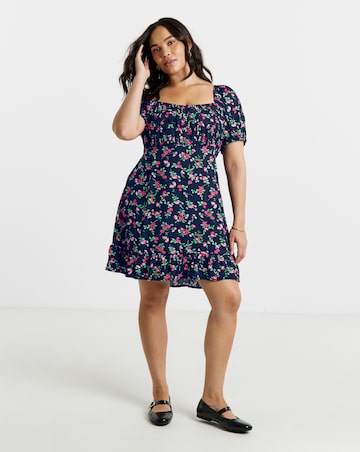 Simply Be Cap Sleeve Tea Dress