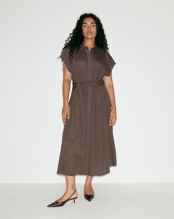 Mango Belt Shirt Dress