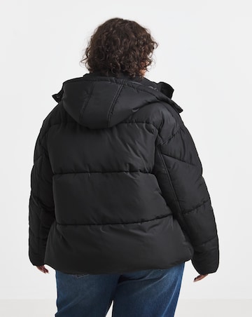 Black Short Padded Coat