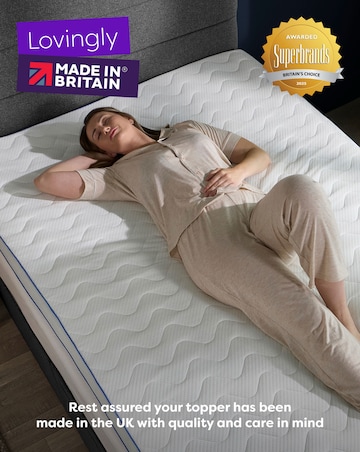 Slumberdown Sleep Soundly Memory Foam Gel 5cm Mattress Topper