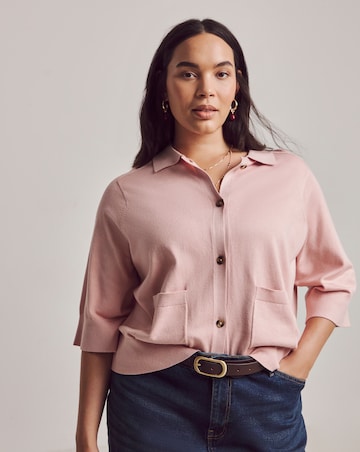 Julipa Short Sleeve Collared Cardigan