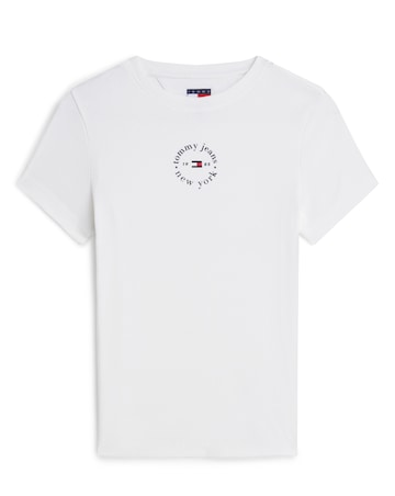 TOMMY JEANS SLIM LOGO RIB TEE