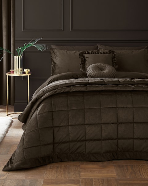 Catherine Lansfield Kingsley Matt Velvet Duvet Set