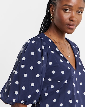 Joanna Hope Puff Sleeve Blouse