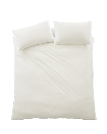 Bianca Seersucker Woven Stripe Duvet Cover Set