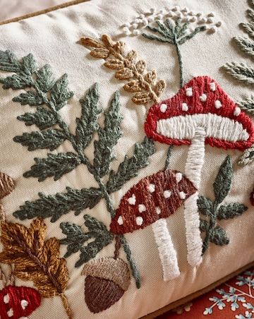 Catherine Lansfield Embroidery Woodland Cushion