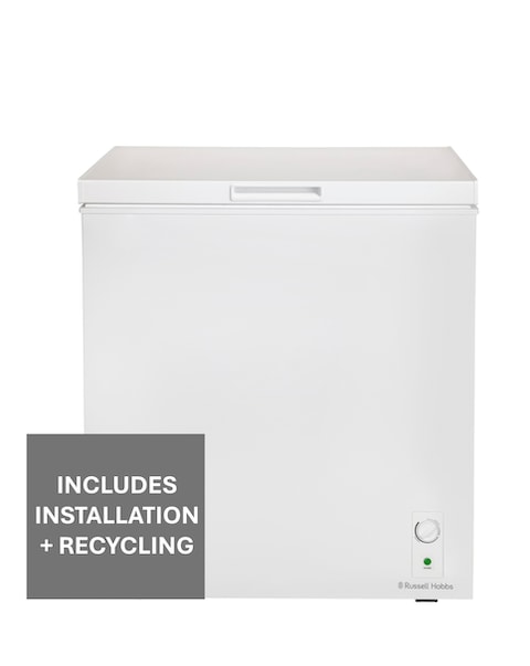 Russell Hobbs RH198CF0E1W 198L Chest Freezer White + Install