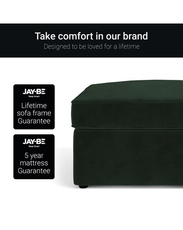 Jay-Be Brushed Twill Footstool Bed with Comfort Mattress