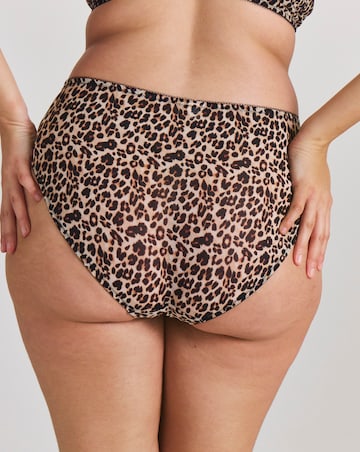 Lemonade Dolls Mesh Leopard High Leg Knicker