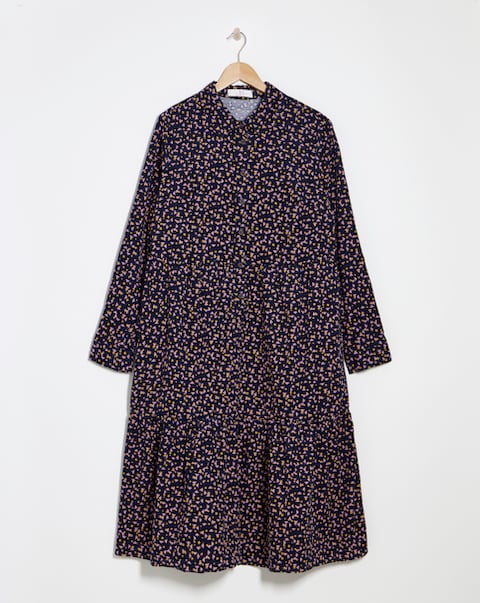 Julipa Printed Cord Shirt Dress