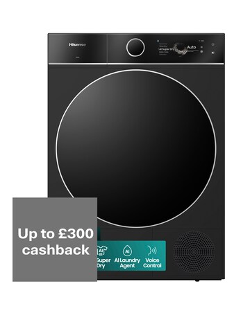 Hisense 7i 10kg Heat Pump Dryer Black