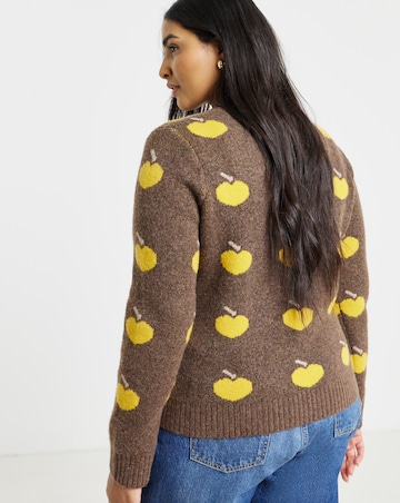 Apple Design Crew Neck Jumper