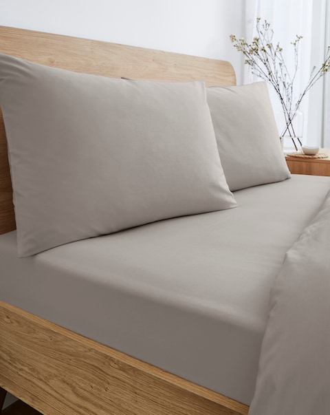 New In - Pure Cotton 200TC 30cm Deep Fitted Sheet