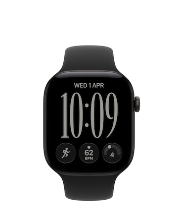 Apple Watch Series 12 GPS 46mm - Black Aluminium/Black Sport Band - M/L