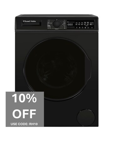 Russell Hobbs RH914W116B 9kg 1400rpm Washing Machine Black + Install