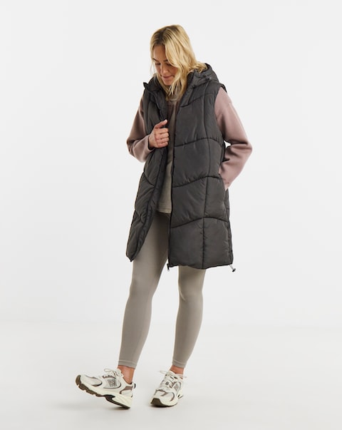 New In - Longline Padded Gilet