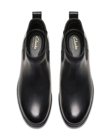 Clarks Leather Havisham Chelsea Ankle Boot - Wide Fit (E)