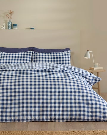 Catherine Lansfield Bamford Gingham Check Duvet Cover Set