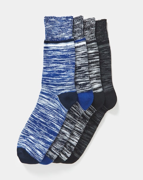 4 Pack Boot Socks