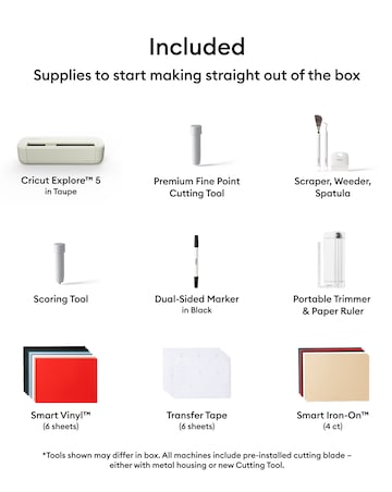 Cricut Explore 5 Essentials Bundle