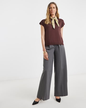 Short Sleeve Funnel Neck Tee