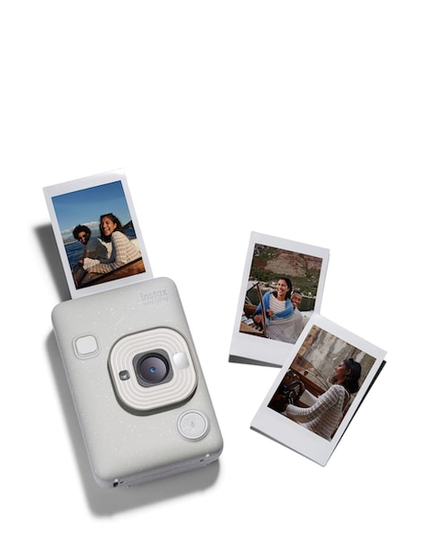 Fujifilm Instax Mini LiPlay Hybrid Instant Camera - Misty White