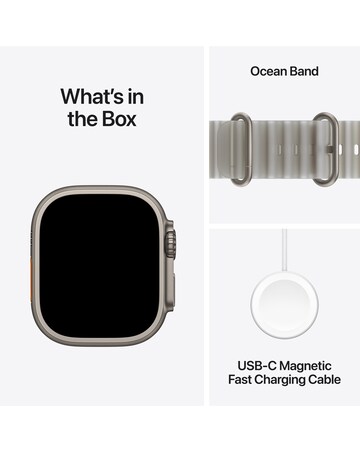 Apple Watch Ultra 4 GPS + Cellular 49mm Natural Titanium/Translucent Grey Band