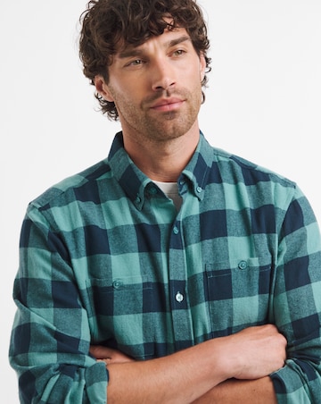 Long Sleeve Check Flannel Shirt