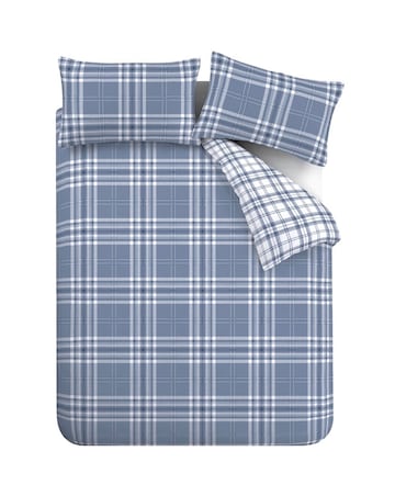 Catherine Lansfield Kelso Check Duvet Cover Set