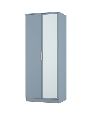 Humber Ready Assembled 2 Door Mirrored Wardrobe - Kids
