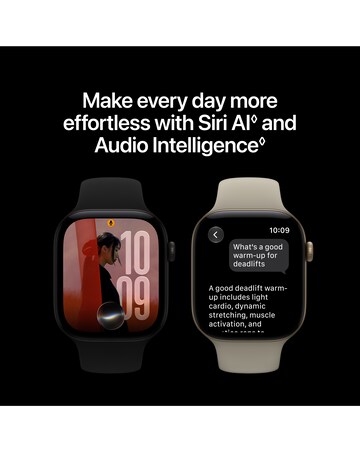 Apple Watch Series 12 GPS 46mm - Dark Bronze Aluminium/Olive Sport Band - M/L