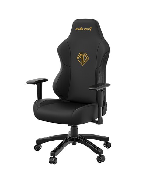 Anda seaT Phantom 3 Premium Large Office Gaming Chair - Black (Golden logo)