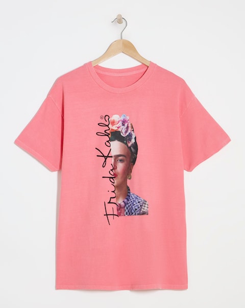 Simply Be Pink Frida Kahlo License T-Shirt