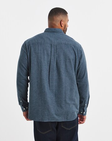 Jack & Jones Premium Stanley Flannel Long Sleeve Shirt - Blue