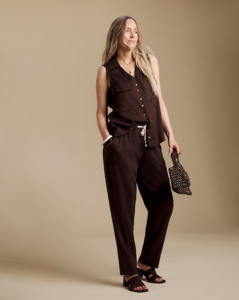 Julipa Tapered Linen Trousers