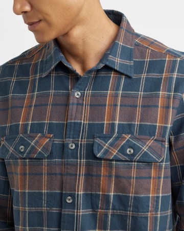 Long Sleeve Check Flannel Shirt