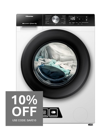 Hisense 3S Series WF3S1243BW3 WiFi-enabled 12kg 1400 Spin Washing Machine - Whit