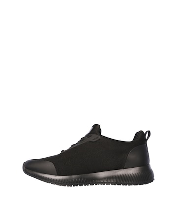 Skechers Black Workwear Squad Slip Resistant Trainers - Wide Fit (E)
