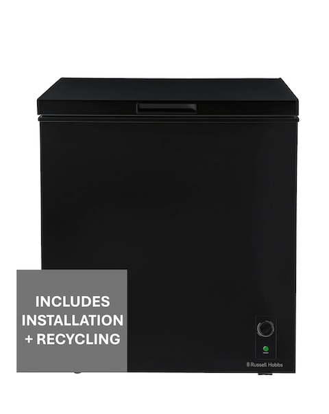 Russell Hobbs RH198CF0E1B 198L Chest Freezer Black + Install
