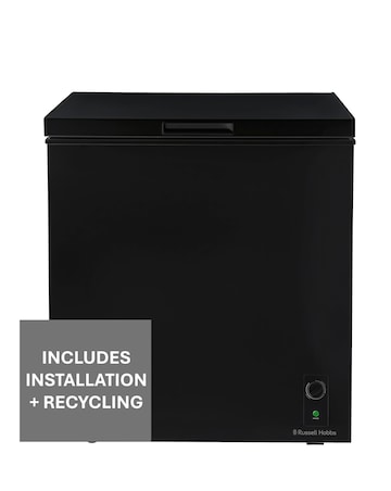 Russell Hobbs RH198CF0E1B 198L Chest Freezer Black + Install