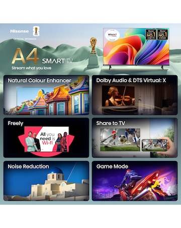 Hisense 32A4STUK 32in Full HD LED Smart TV with Freely
