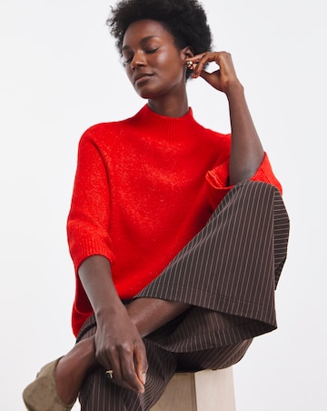 Funnel Neck Batwing Jumper