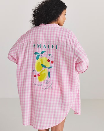 Simply Be Placement Graphic Beach Shirt