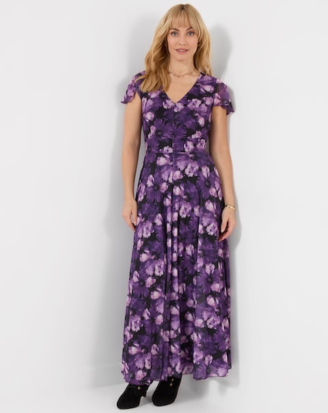 Joe Browns Fabulous Floral Mesh Maxi Dress