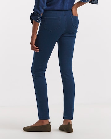Dark Blue Stretch Slim Pull On Jeggings