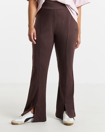 PUMA HER Rib Flared Leggings